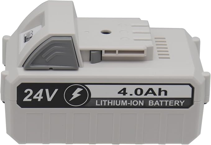 Replacement 4.0Ah 24V Lithium Battery for Snow Jo Sun Jo 24V Series Cordless Power Tools, Compatible with Snow Jo 24VBAT-LTX 24VBAT-LTW 24VBAT-LTE 24VBAT 24V-X2-SB18 24VBAT-XR