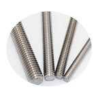 3/8"-16 Fully Threaded Rod Studs 2 Pack 5" Long Threaded Screw 304 Stainless Steel Right Hand Threads All Threaded Rod Studs for Anchor Bolts Clamps Hangers U-Bolts