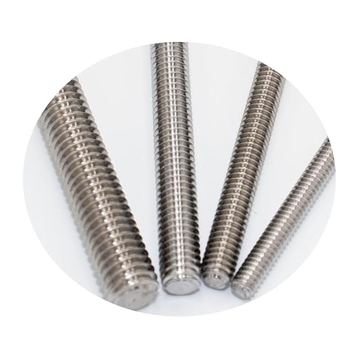 1/4"-20 x 5" Fully Threaded 304 Stainless Steel Right Hand Rod Studs (2 Pack)
