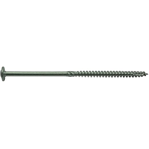 Jake Sales #15 x 6 Construction Lag Screw Stainless Steel T-30 Torx/Star Drive Heavy Duty Lag Screw Far Superior to Common Lag Screws Modified Truss Washer Head (50 Screw Count)