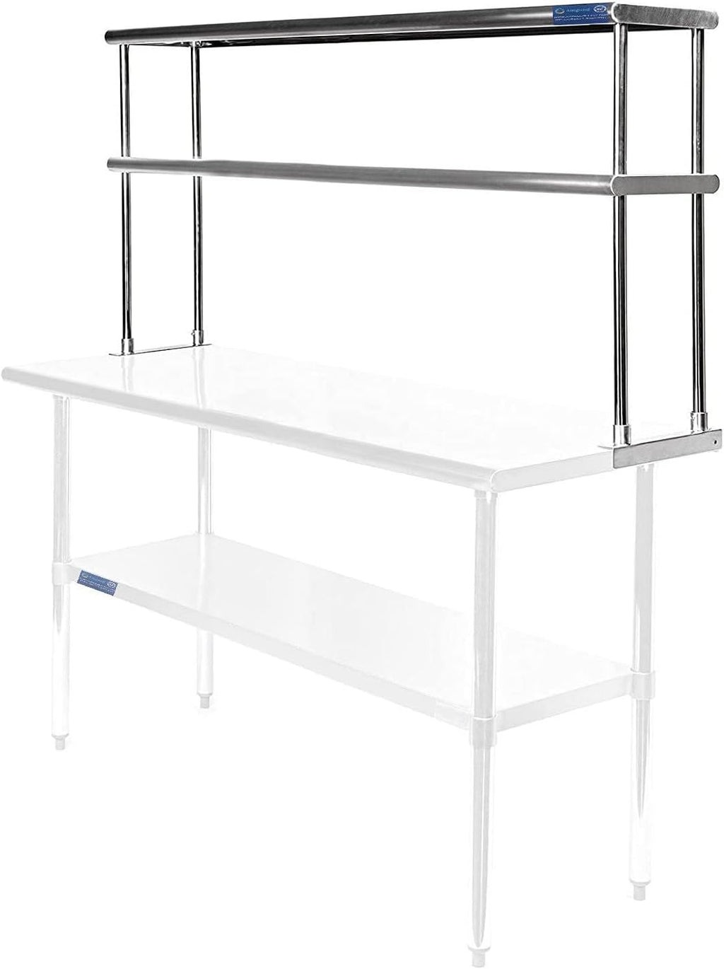 AmGood Double OverShelf Stainless Steel NSF - Many (30" Long x 12" Deep)
