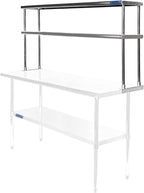 AmGood Double OverShelf Stainless Steel NSF - Many (30" Long x 12" Deep)