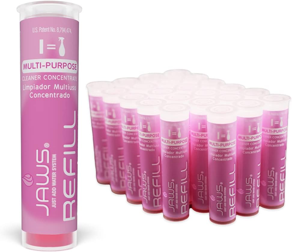 JAWS Multi-Purpose Cleaner Refill Pods. Box of 24. Refillable Cleaning Supplies.
