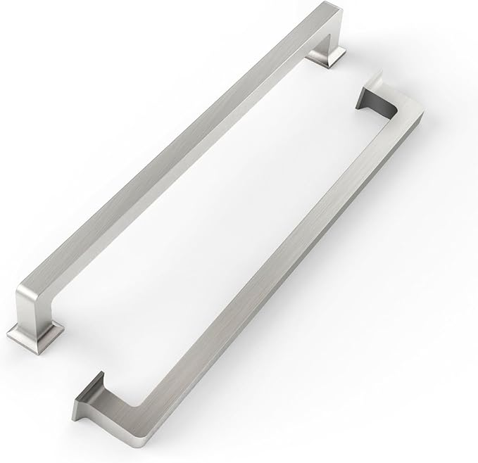 FILTA Cabinet Handles 8.8 Inch 10 Pack Brushed Nickel Cabinet Pulls for Kitchen Metal Drawer Pulls Modern Cabient Hardware Cupboard Handles