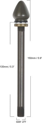 Bieye SS028 Lampshade Support with Finial for Tiffany Style Stained Glass Floor Lamp Table Lamp (G3/8 135mm Waterdrop)