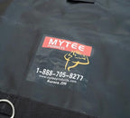 Mytee Products 2 Pack 24' x 27' Flatbed Trailer Lumber Tarp with 8 FT Drop - Heavy Duty Black 18 Oz Vinyl Waterproof Tarp for Truck/Trailers to Protect Cargo from Wind, Rain, Snow, and Sun