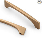 Asidrama 10 Pack 5 Inch(128mm) Champagne Bronze Kitchen Cabinet Handles, Cabinet Pulls Kitchen Cabinet Hardware for Cupboard Drawer Pulls