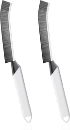 Household Thin Cleaning Brushes,2pcs Hard Bristle Grout Scrub Brush Tool for Cleaning Tight Spaces in Home Kitchen Bathroom