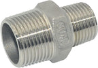 3/4" x 1/2" Male Threaded Reducing Nipple Fitting/Adapter, SS304 Stainless Steel NPT Pipe Hex Reducer