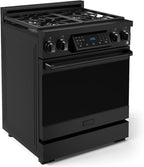 Gordon Ramsay by THOR Kitchen 30 Inch Professional Liquid Propane Range with Tilt Panel Touch Control in Black