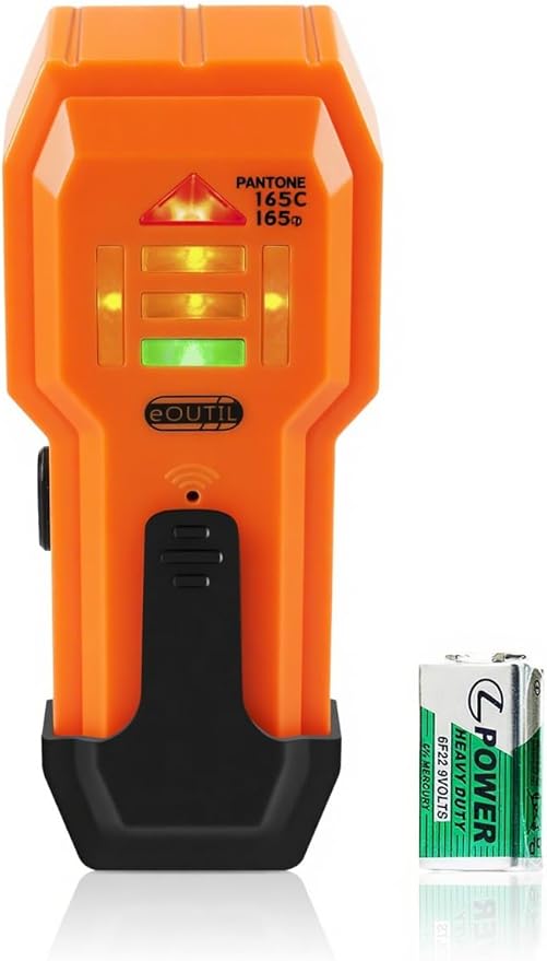 Stud Finder Wall Scanner Wood and Metal Detector Sensor for 3/4 inch Thickness Wall (ST102-Orange)