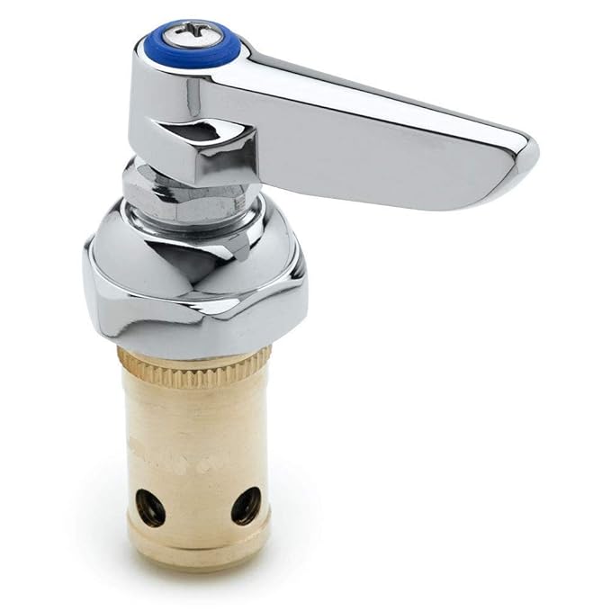 T&S Brass - 2713-40 - Handle: Fits TS Brass Brand, Use with Cold Water Temp, Lever Handle, Chrome Finish