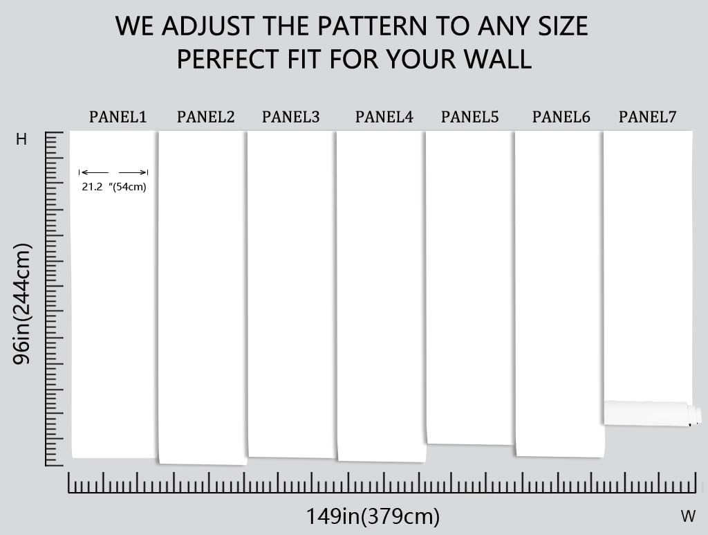 Vintage Peony Buds and Leaves Floral Seamless Pattern Wallpaper for Bedroom, Living Room, Bathroom Wall Backgrounds(Non-self-Adhesive)