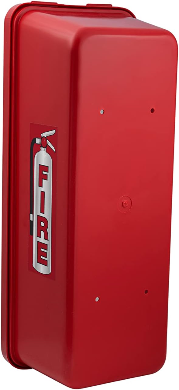 PRO&Family Fire Extinguisher Cabinet 20 lb Fire Extinguisher Box Outdoor Fire Cabinet Mounted Fire Extinguisher Cabinet Fire Extinguisher Cover(2, Red with Pull-Panel, 20 lb)