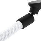 Hibbent Dual-function Female Faucet Aerator, NSF/ANSI/CAN 61 Certified Rotate Kitchen Sink Aerator Sprayer CUPC Certification 360° Swivel Sink Sprayer Attachment-55/64"-27UNS Female Thread-Matte Black