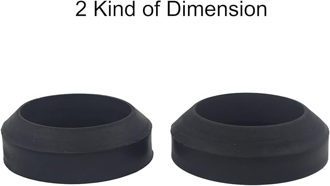 Universal Toilet Tank to Bowl Gasket Repair Kit, 2 Pcs Gasket and 4 Sets 5/16 * 3.15 inch Stainless Steel Heavy Duty Rustproof Bolt Hardware Kits,Fits 3-Inch 3.5-Inch Flush Valve Opening.