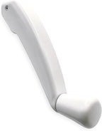Casement Window Crank Handle Replacement with Folding Low Profile Design, Durable White Finish, Works On Casement and Awning Windows. Fits Milgard Windows and Some Other Window Brands.