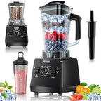 Blender, Smoothie Blenders, PRASKY Max.2400Watts/1000Watts Kitchen Blender and Grinder Combo 25000RPM Powerful Kitchen 68oz BPA Free 2 Containers Countertop Blenders Ice Crushing