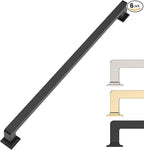 6 Pack 10 Inch Matte Black Cabinet Pulls - Kitchen & Dresser Handles