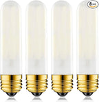 40 Watt T10 Clear Tubular Incandescent Light Bulb, Vintage Style Showcase Bulb,Showcase lamp, 2700K Soft White, E26 Medium Base, 280 Lumens (Misty White)