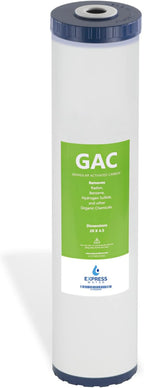 Express Water – Granular Activated Carbon Replacement Filter – Whole House Replacement Water Filter – GAC High Capacity Water Filter – 5 Micron Water Filter – 4.5” x 20” inch