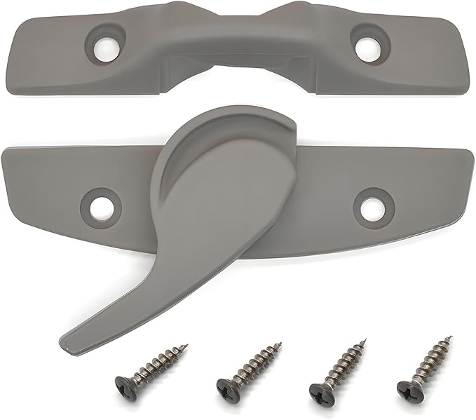 Window Sash Lock & Latch and Keeper Replacement for Andersen 200 Series Narroline and 400 Series Tilt-Wash Double-Hung Windows 1968 to Present (1 Pack, Stone Color)