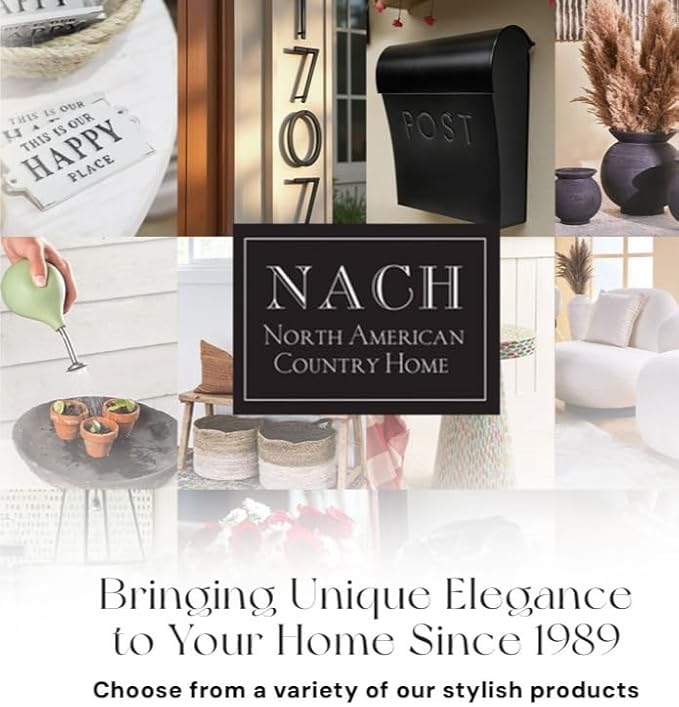 NACH Mailboxes for Outside Wall Mount, 10 x 10 x 4 inch White Wall Mount Mailbox, Waterproof Mailboxes for Outside - Chicago Style Mail Box