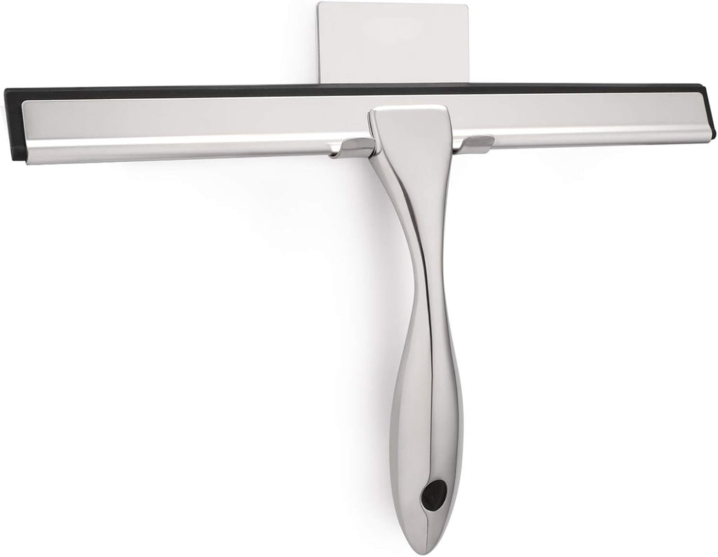 Hiware All-Purpose Shower Squeegee for Shower Doors, Bathroom, Window and Car Glass - Stainless Steel, 12 Inches