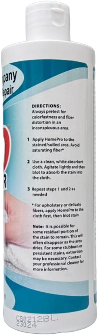 Spot and Stain Remover for Carpets, Rugs, Clothes, Upholstery&Mattress - Home Pro Spotter, 12 FL OZ