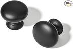 SAILING 10 Pack Cabinet Knob- Matte Blcak Furniture Hardware Handles for Kitchen Cabinets Bedroom Dresser Wardrobe Cabinet Pulls
