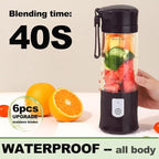 Personal Blender for Shakes and Smoothies, Portable Blender, Mini Small Juice Mixer machine for Kitchen, Office, Gym, 4000mAh (Red)
