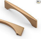Asidrama 10 Pack 3.75 Inch(96mm) Champagne Bronze Kitchen Cabinet Handles, Cabinet Pulls Kitchen Cabinet Hardware for Cupboard Drawer Pulls