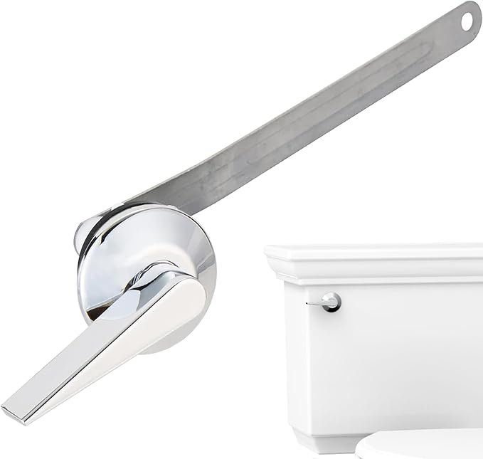 Universal Front Mount Toilet Handle Replacement Compatible with Kohler 1039863-CP/1160316-CP Memoirs Stately Toilet Tank Flush Lever Trip Lever, Polish Chrome