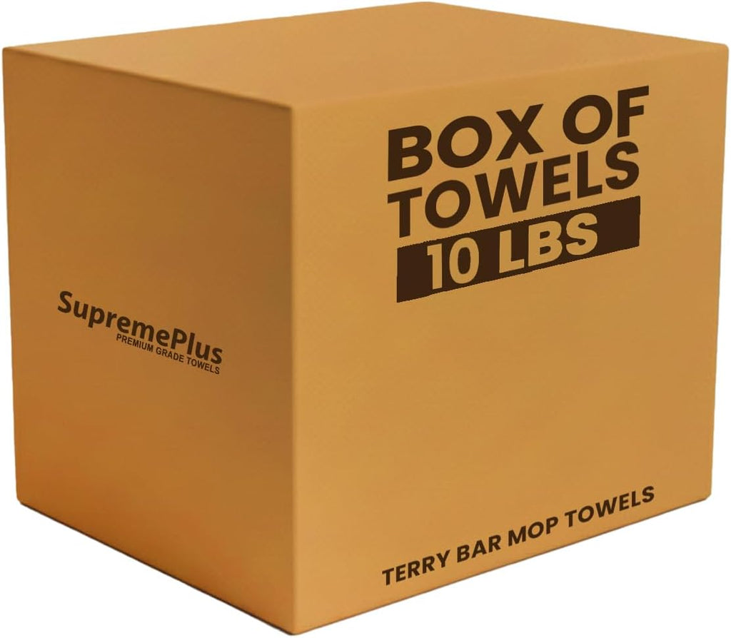 White Terry Bar Mop Towels 4800 Pcs (Approx) - 100% Cotton Ultra-Absorbent Cleaning Rags, Perfect Washable Kitchen Rags for Bars, Restaurants & Home (600 lbs Pallet - 60x10 lbs. Box)