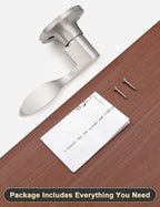 Mengico 10 Pack Satin Nickel Dummy Door Lever, Single Left Side Door Handle for Closets, Non-Turning Pull Only Lever Set, Wave Style Interior Door Knob