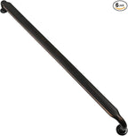 Alzassbg 6 Pack Oil Rubbed Bronze Cabinet Handles, 11-1/3 Inch(288mm) Hole Centers Arch Modern Cabinet Pulls Kitchen Cabinets Hardware for Cabinets and Drawers AL3503ORB