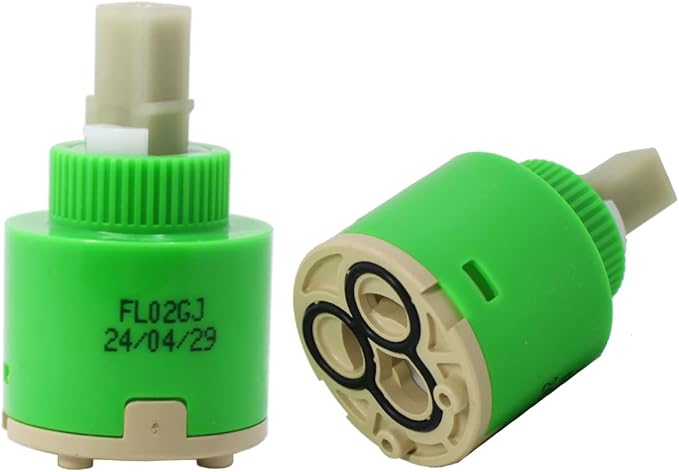 Replacement Belanger FC9M6 Hain Yo FL02GJ 35mm Single Lever Faucet Cartridge, (1 Pack) OEM Faucet Cartridges, Bathroom Ceramic Cartridges, Fits 35mm Faucets, 1 3/8"