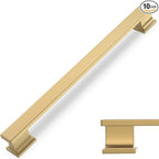 COTYKILEY 10 Pack 7.5 Inch(192mm) Champagne Bronze Cabinet Handles Gold Kitchen Cabinet Pulls Cabinet Door Handles Kitchen Cabinet Hardware