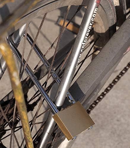 Solid Brass Outdoor Padlocks, 2 inch Wide Body, 2 Pack Keyed Alike Locks with Removable Adjustable-Length Shackle