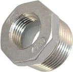 1/4" Male NPT to 1/8" Female NPT Female Reducing/Reducer Bushing Pipe Fitting,Adapter,Stainless Steel SS 304 Hex Bushing (1" Male to 1/2" Female)