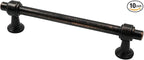 Alzassbg 10 Pack Oil Rubbed Bronze Cabinet Pulls, 5 Inch(128mm) Hole Centers Cabinet Handles Kitchen Hardware Straight Bar for Cabinets and Drawer AL3505ORB