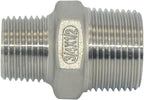 3/4" x 1/2" Male Threaded Reducing Nipple Fitting/Adapter, SS304 Stainless Steel NPT Pipe Hex Reducer