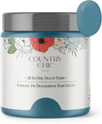 Country Chic All-in-One Chalk Paint for Furniture, Cabinets, Home Decor, Eco-Friendly, Matte Finish, Built-In Primer & Top Coat for Wood, Metal - Tide Pool (Blue) - 8 oz (237 ml)