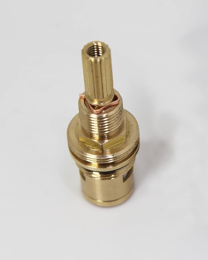 1-001 & 1-002 Ceramic Valve Set, Lead-Free Brass, Replacement Newport Brass Hot and Cold Cartridge, Kingston KSRPL5000HC & CC, For Use With Widespread Faucet and Deck Mounted Pot Filler Faucet
