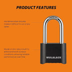 Outdoor Combination Lock, Heavy Duty Weatherproof Pad Locks with Code, Resettable Padlock Combination for Sheds Fence, Gate Hasps, Storage Unit