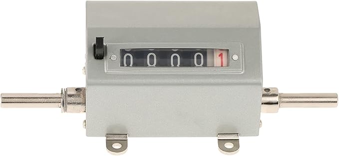 Length Counter with Rolling, Meter Counter Roller Measuring Wheel Metric Wheel 5 Digits Meter Counter 0 to 9999.9 Roller Type Counter for Length Measuring