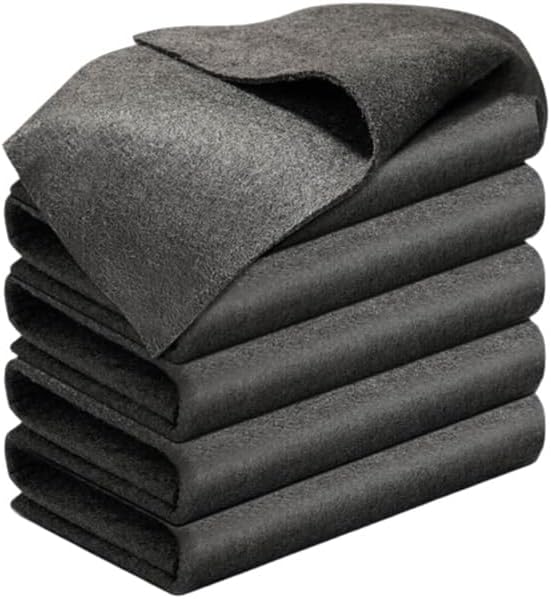 Thickened Magic Cleaning Cloth, 2026 New Reuseable Streak Free Microfiber Cloth Magic Fiber Microfiber Cleaning Cloth, Multipurpose Miracle Rags for Kitchen, Window, Glass, Cars (5pcs, 8x12 in)