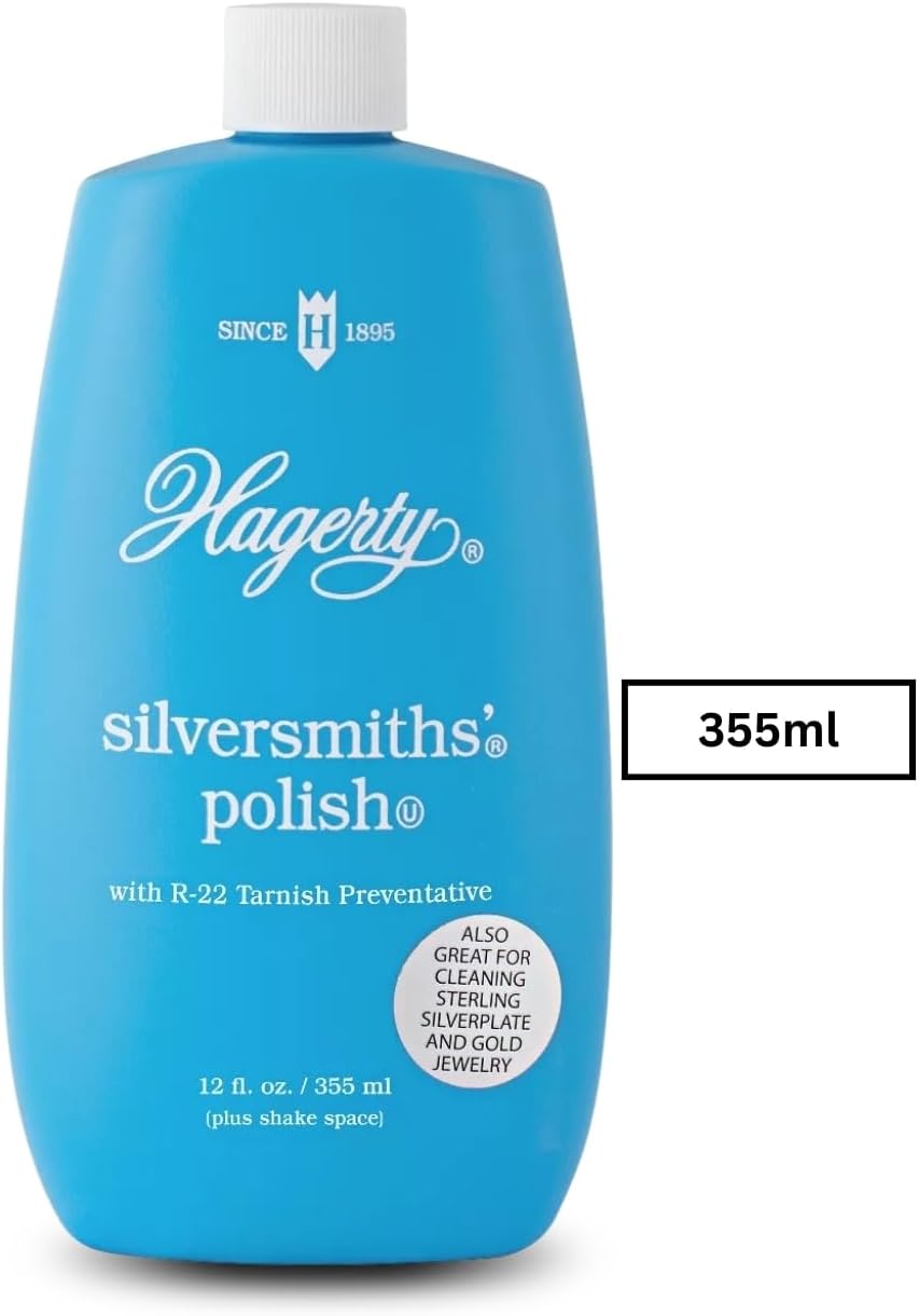 W. J. Hagerty Hagerty 10120 Silversmiths' Silver Polish, 12 Ounces, 12 Fl Oz (Pack of 1), Blue