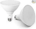 PAR38 LED Outdoor Flood Light Bulbs, 100W Equivalent, 1050LM, Dimmable, 3000K Warm White, 13W, Waterproof LED Floodlight for Porch Yard Garage, E26 Base, 15,000 Hrs, 2 Pack