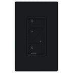 Lutron Caseta Original Smart Dimmer Switch (Lutron Smart Hub Required), for LED Lights, 150 Watt, Single-Pole/3-Way, No Neutral Required, PD-6WCL-BL, Black, 6 Pack